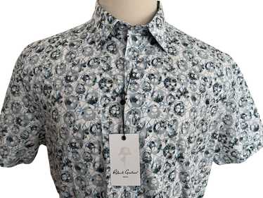 Robert Graham Blue Geometric Skull pattern Size XL - image 1