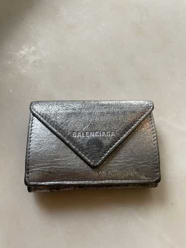 Balenciaga Balenciaga papier mini trifold silver w