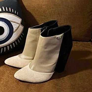 Calvin Klein Suede Color Block Booties - image 1