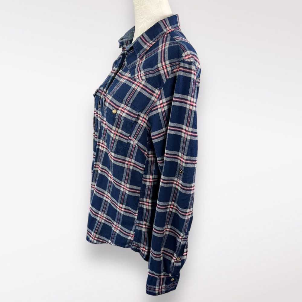 Designer Jachs Girlfriend Bea Flannel Shirt Long … - image 4