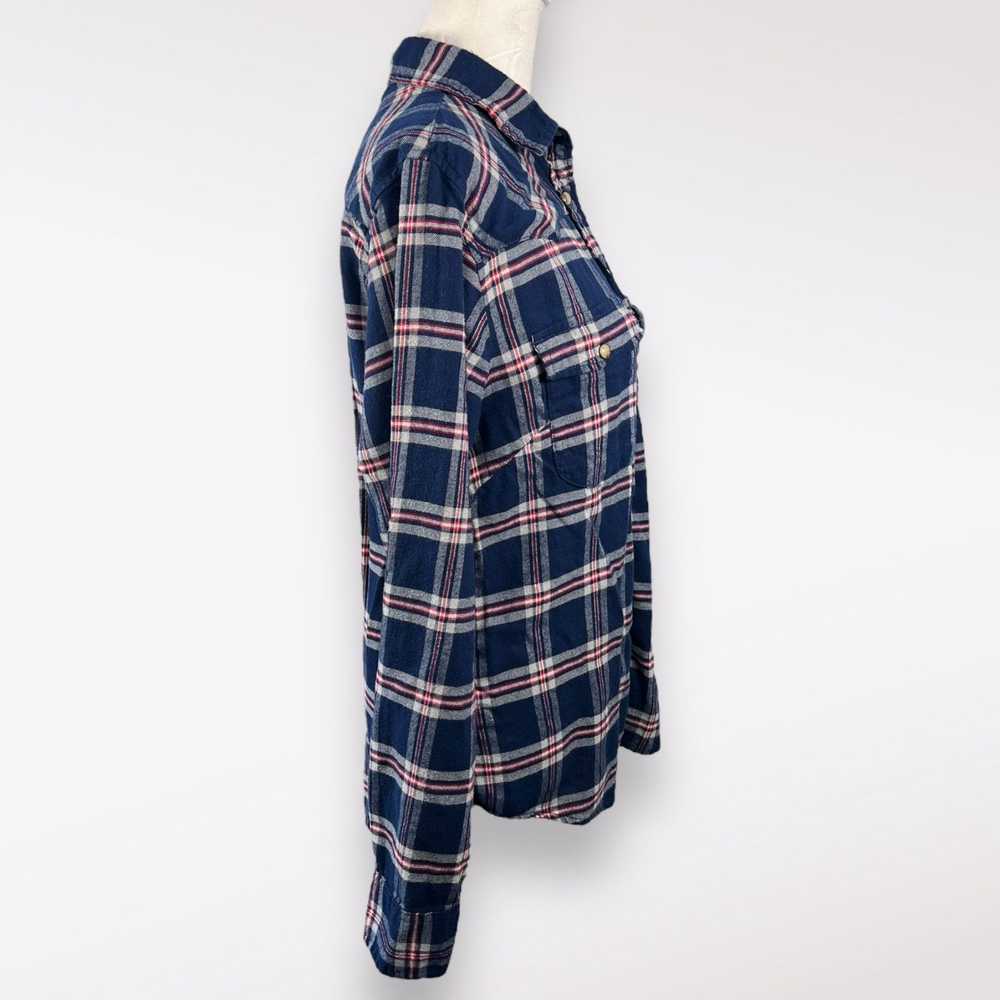 Designer Jachs Girlfriend Bea Flannel Shirt Long … - image 6