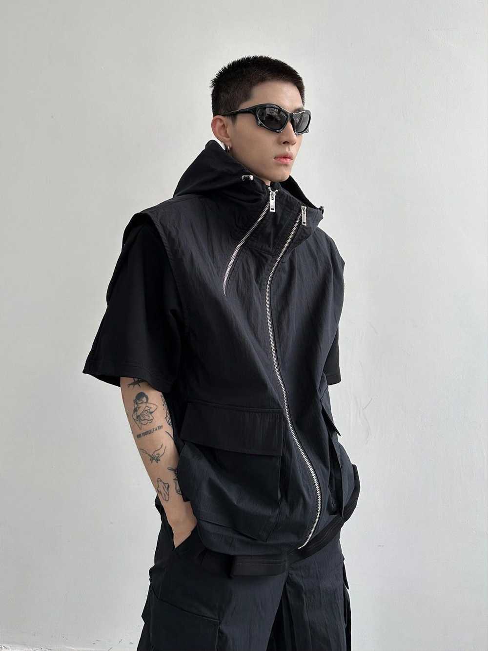 Japanese Brand × Streetwear Vintage Black Cargo S… - image 3