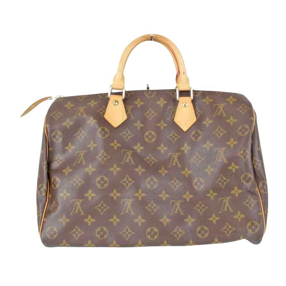 Louis Vuitton Speedy 35 Brown Canvas Handbag (Pre… - image 2