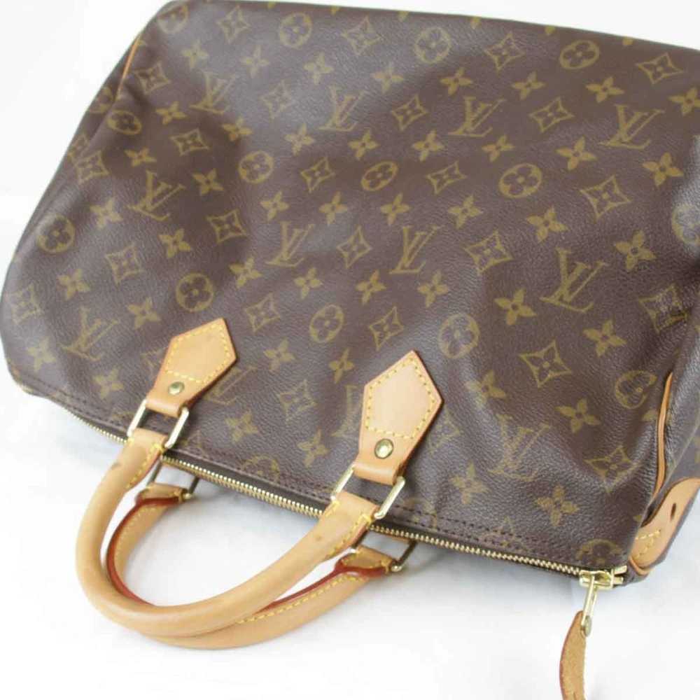 Louis Vuitton Speedy 35 Brown Canvas Handbag (Pre… - image 4