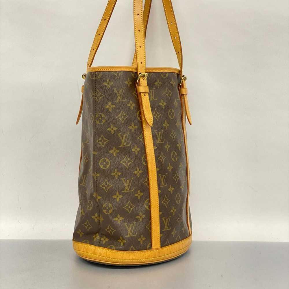 Louis Vuitton Bucket Brown Canvas Shoulder Bag (P… - image 4