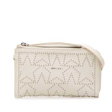 Jimmy Choo White Leather Clutch Bag (Pre-Owned)