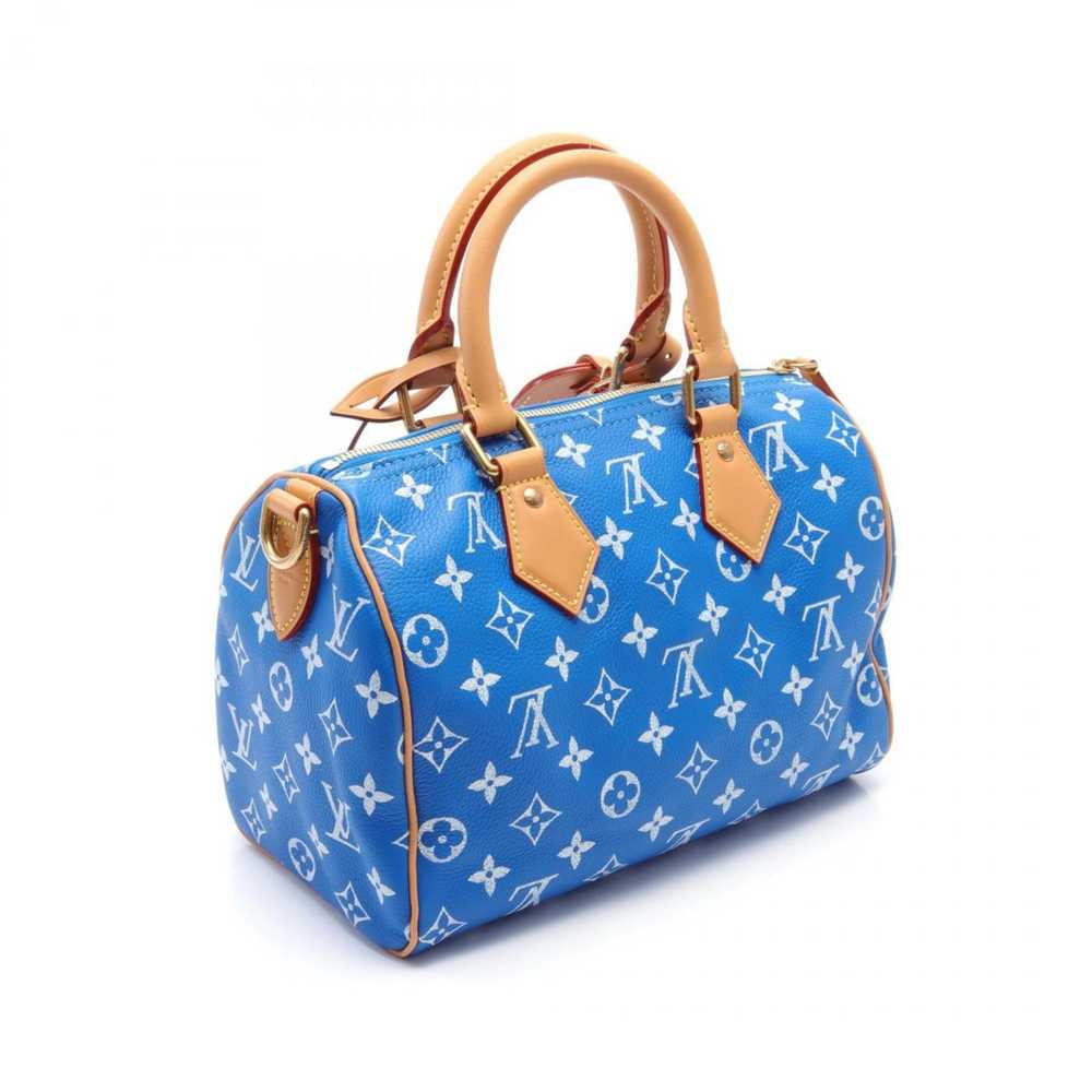 Louis Vuitton Speedy Bandoulière 25 Blue Canvas H… - image 2