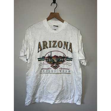 Vintage 90s AZ Arizona Desert Wear Graphic Speckl… - image 1