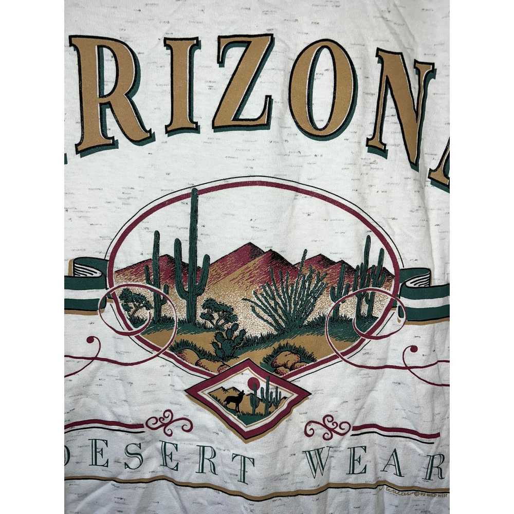 Vintage 90s AZ Arizona Desert Wear Graphic Speckl… - image 2