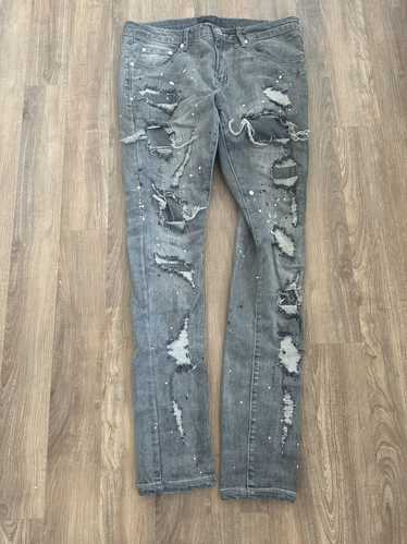 THRT DENIM Distressed Skinny Jeans