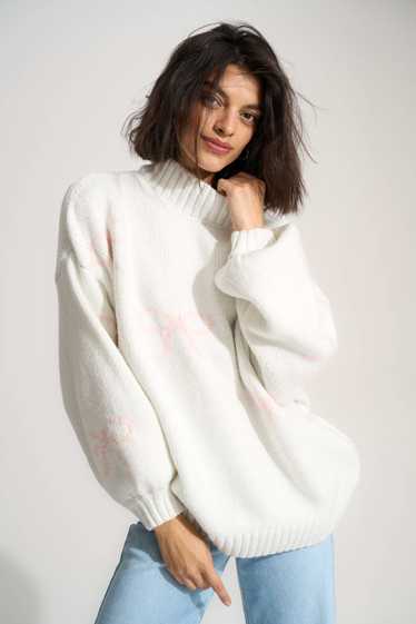 Callahan Bellamy Knit Pullover - White Bow