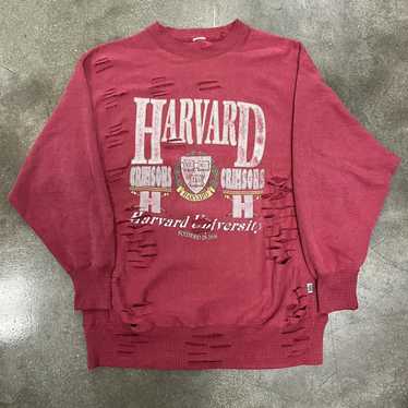 Vintage VTG 90s Harvard University Distressed Col… - image 1