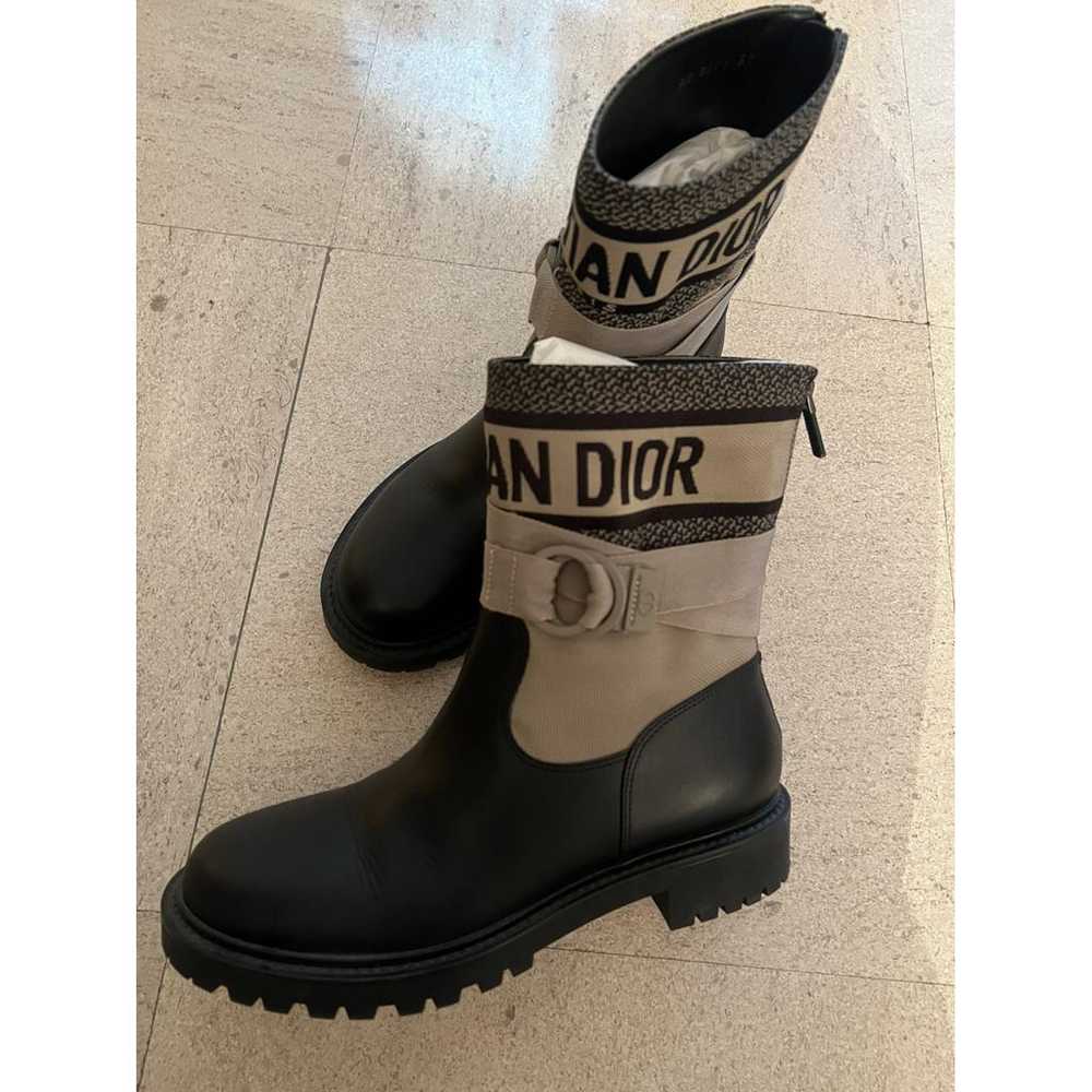 Dior D-Major leather biker boots - image 3