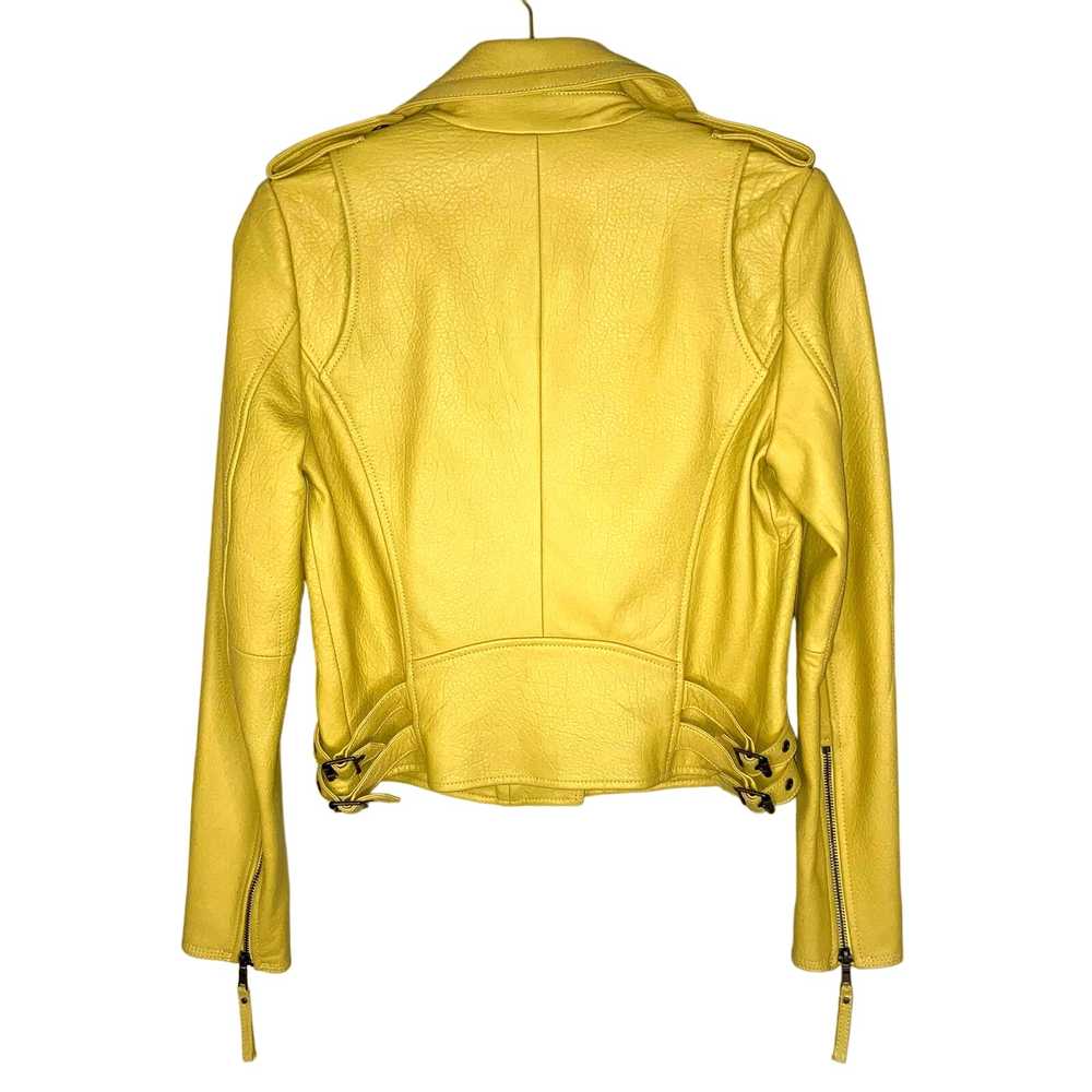 Joie Leolani Lamb Leather Moto Jacket Cornsilk Ye… - image 3