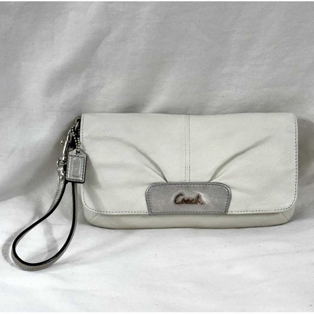 Coach Leather clutch bag - image 8