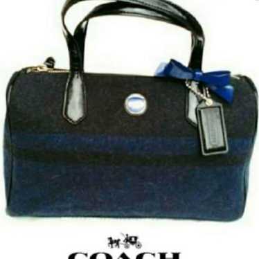 【Excellent Condition】COACH Wool Ribbon Handbag - image 1