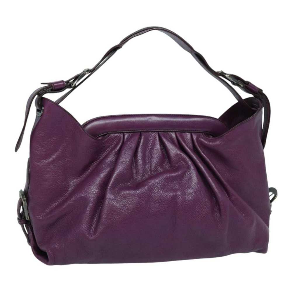 Fendi FENDI Shoulder Bag Leather Purple Auth 87215 - image 1