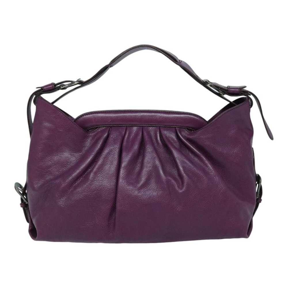 Fendi FENDI Shoulder Bag Leather Purple Auth 87215 - image 2