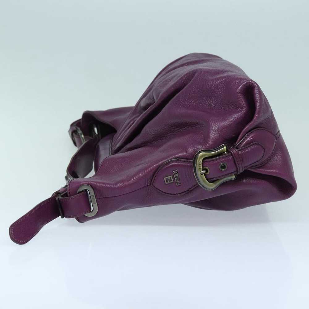 Fendi FENDI Shoulder Bag Leather Purple Auth 87215 - image 3