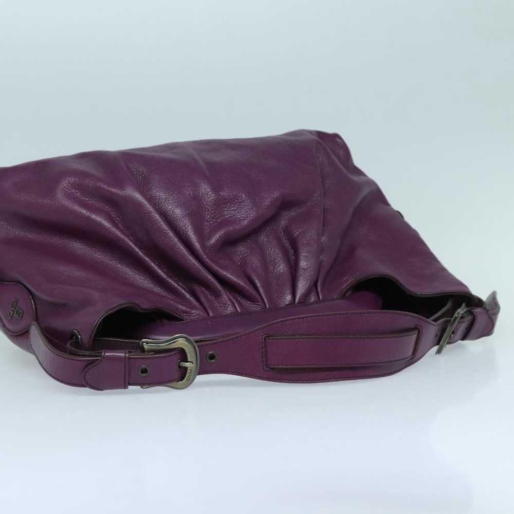 Fendi FENDI Shoulder Bag Leather Purple Auth 87215 - image 7