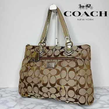 A89 COACH Poppy Tote Bag Handbag - image 1