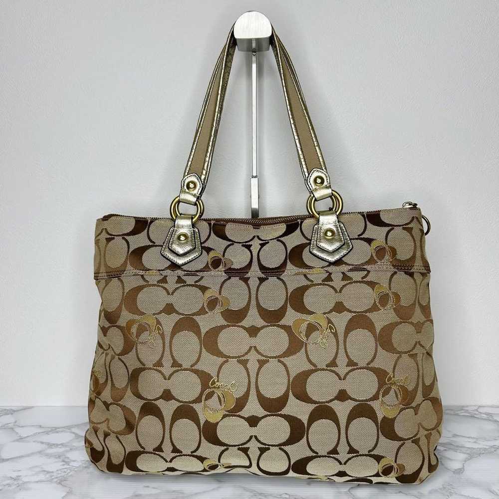 A89 COACH Poppy Tote Bag Handbag - image 2