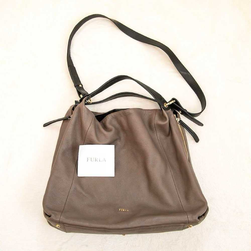 FURLA Shoulder Bag 2way Elizabeth Grayish Beige - image 1