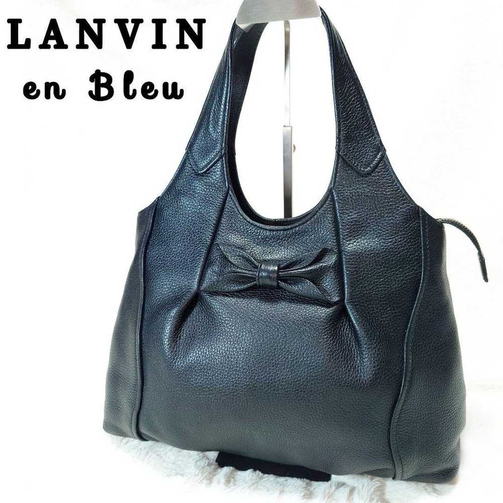 Mint condition ✨ Lanvin en Bleu handbag with ribb… - image 1