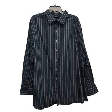 Synrgy Synrgy Mens 2XL Cotton Striped Long Sleeve 