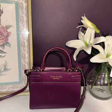 Kate Spade plum purple satchel bag