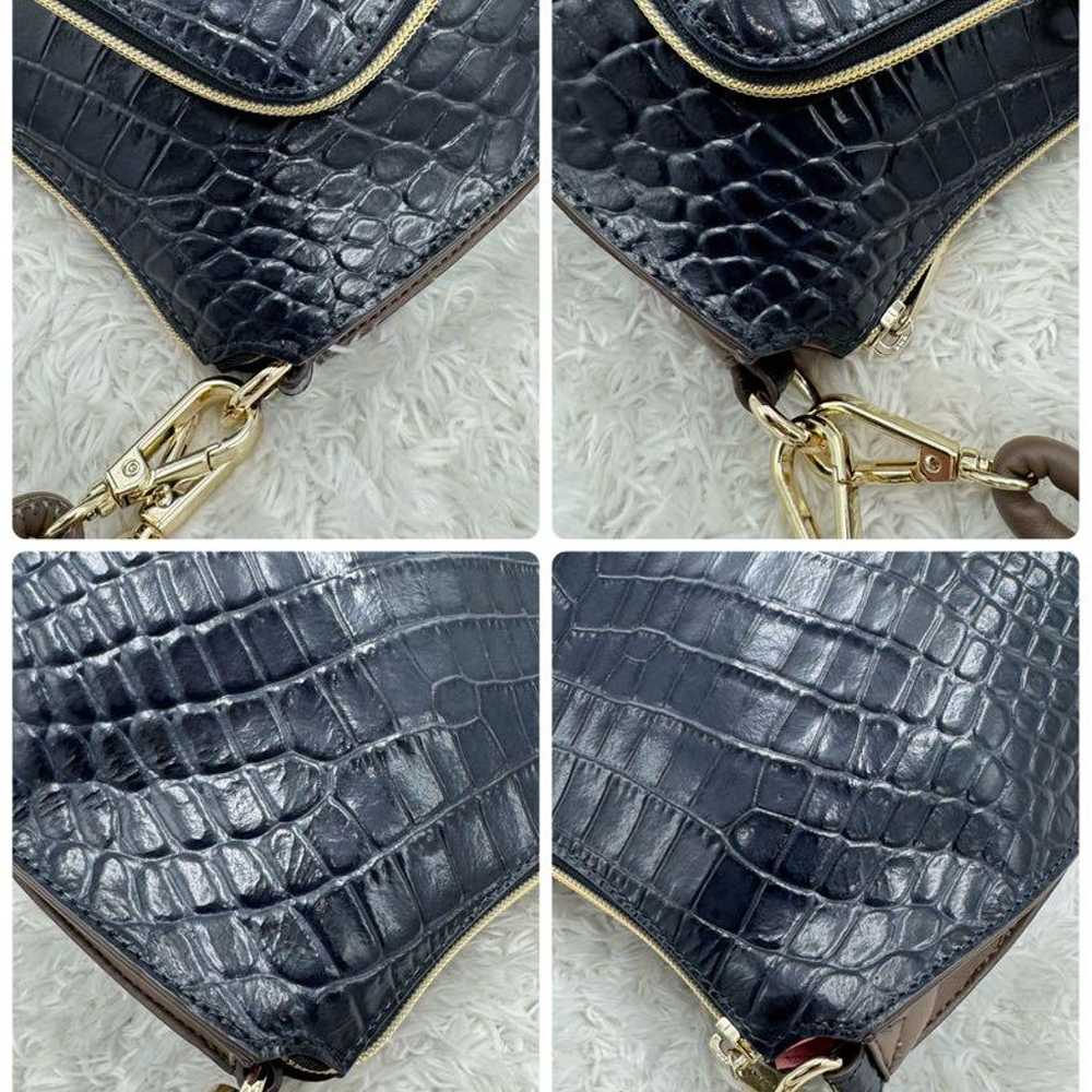 Brand new Moda Principé crocodile embossed leathe… - image 10