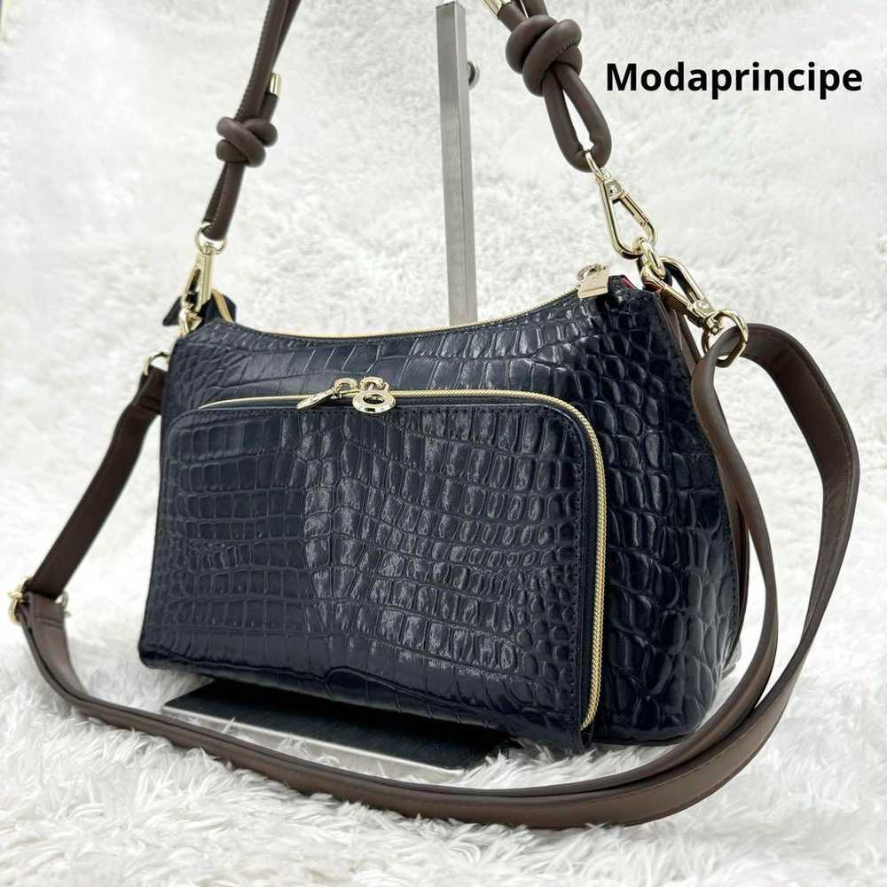 Brand new Moda Principé crocodile embossed leathe… - image 1