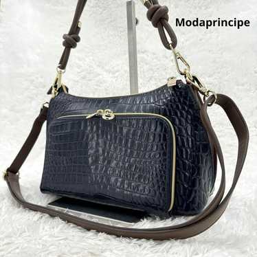 Brand new Moda Principé crocodile embossed leather