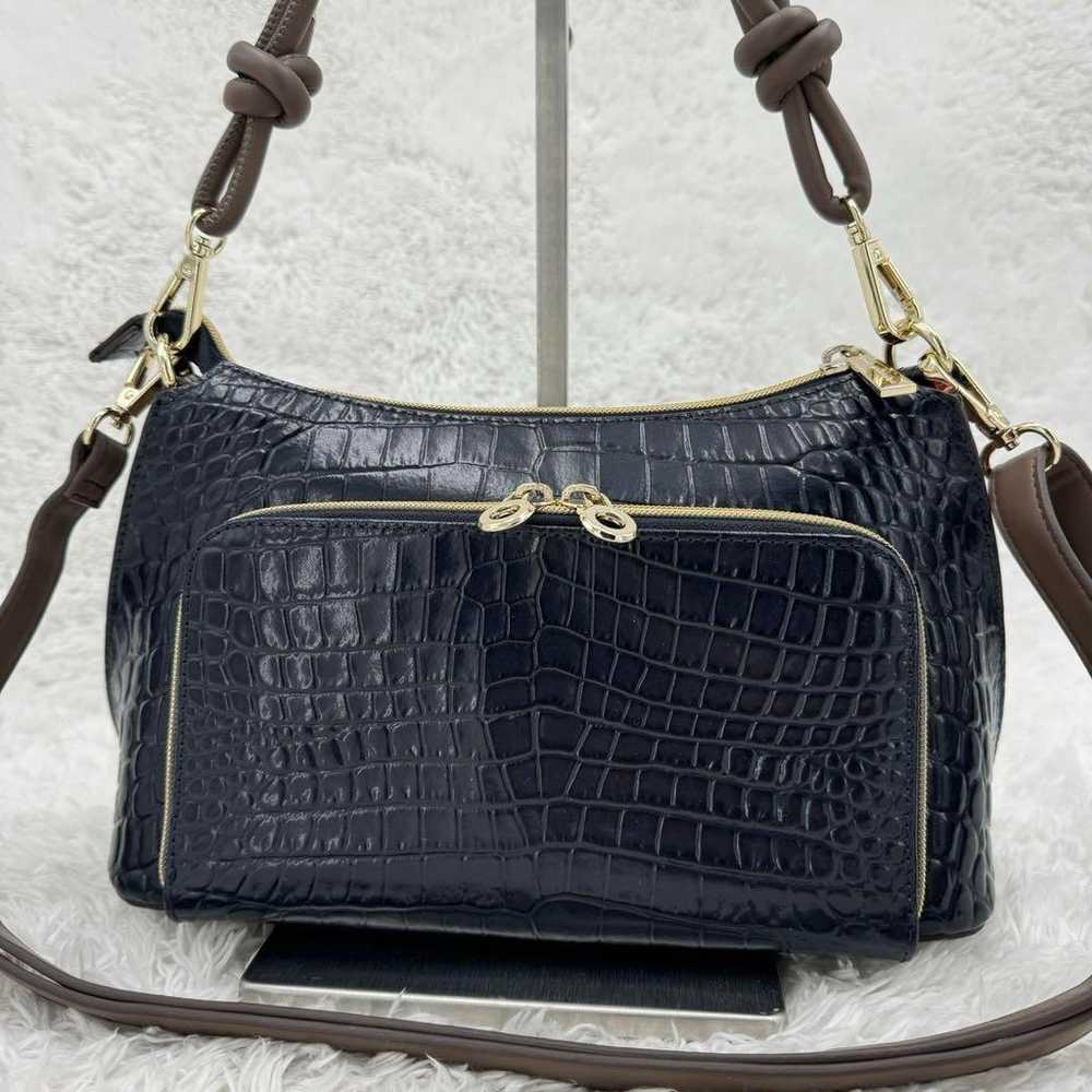 Brand new Moda Principé crocodile embossed leathe… - image 2