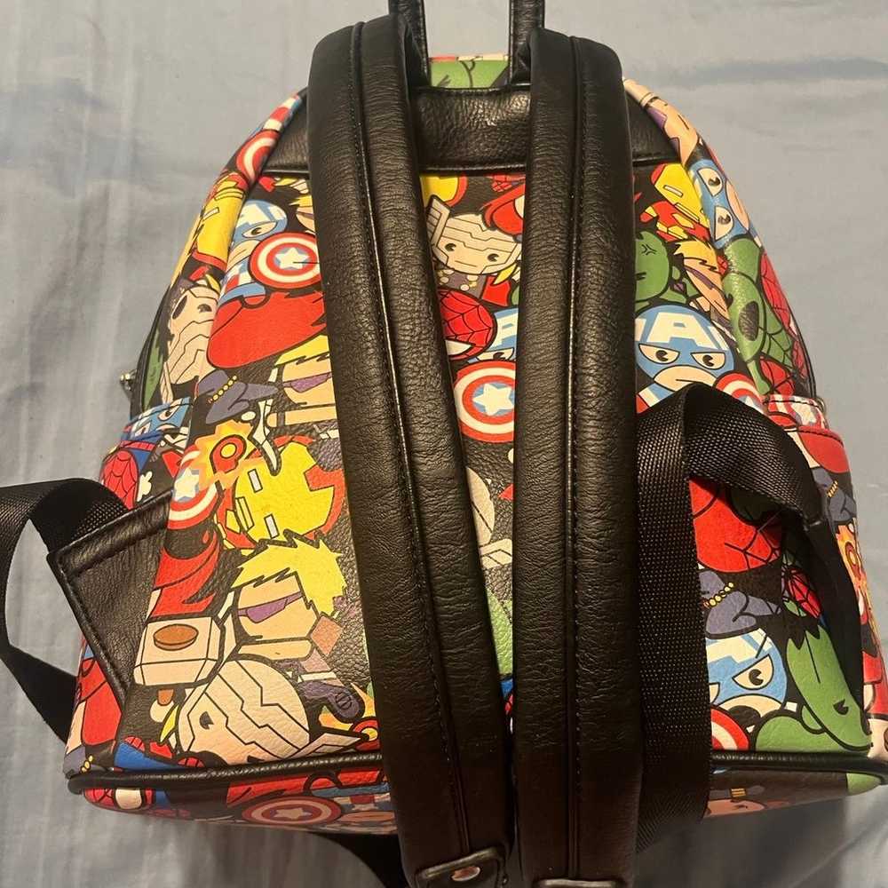 Loungefly Marvel Chibi Avengers Backpack Bag - image 4