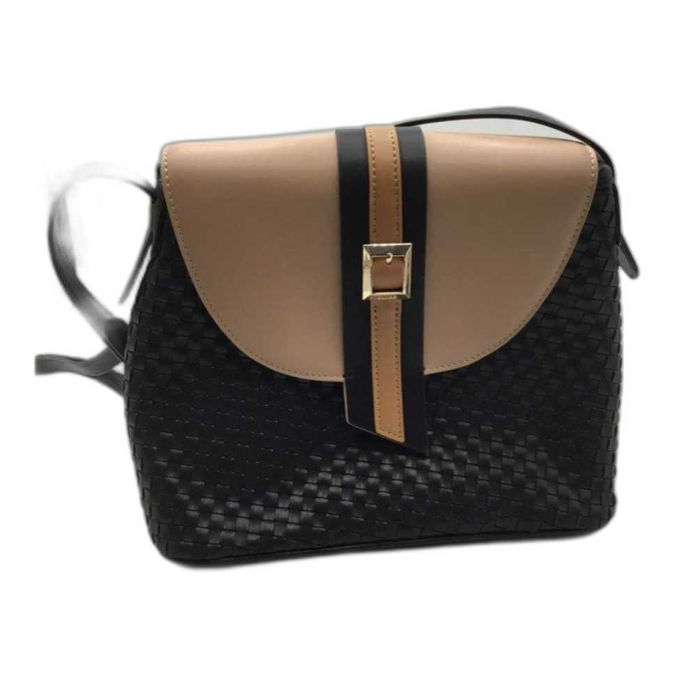 Gunas New York Kate - Black Vegan Basket Weave Bag - image 2