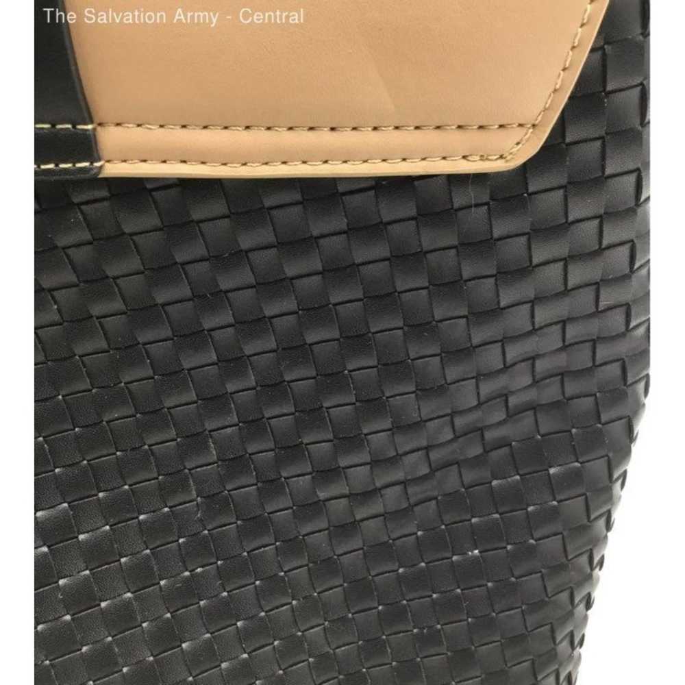 Gunas New York Kate - Black Vegan Basket Weave Bag - image 6