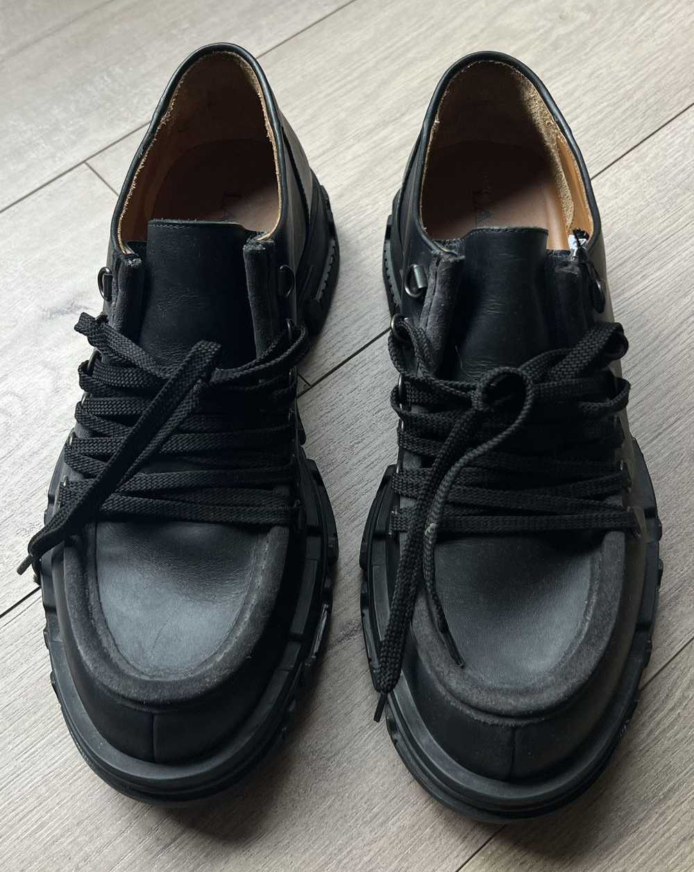 Lanvin Lanvin Rare Black Low Top Leather Runway B… - image 2