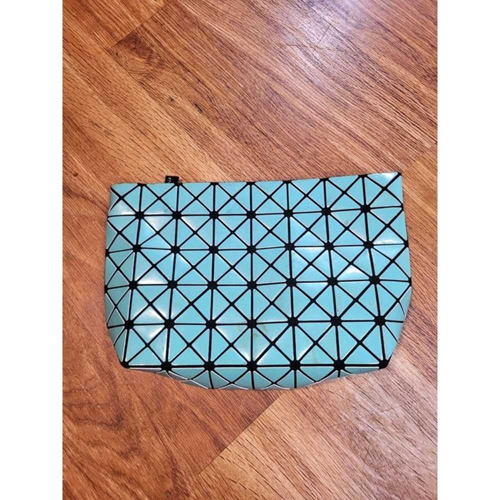 BAO BAO ISSEY MIYAKE Panel clutch bag ladies Teal… - image 1