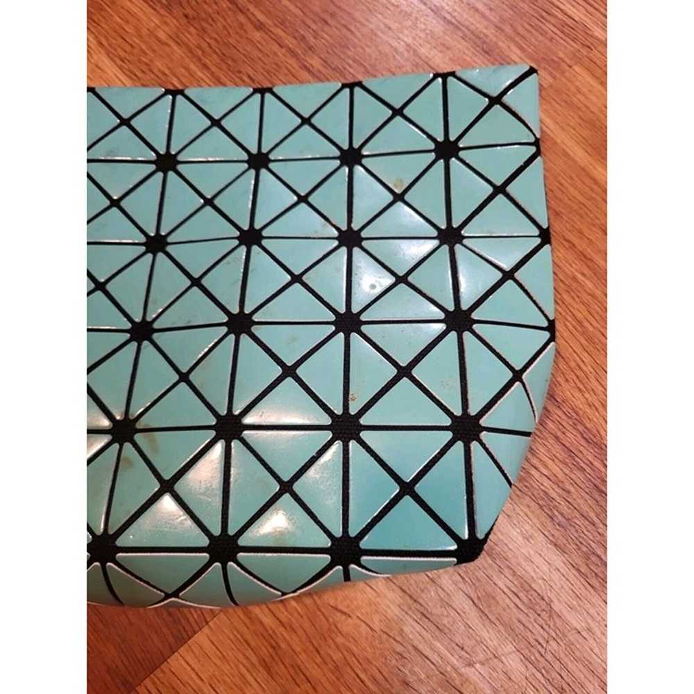 BAO BAO ISSEY MIYAKE Panel clutch bag ladies Teal… - image 2