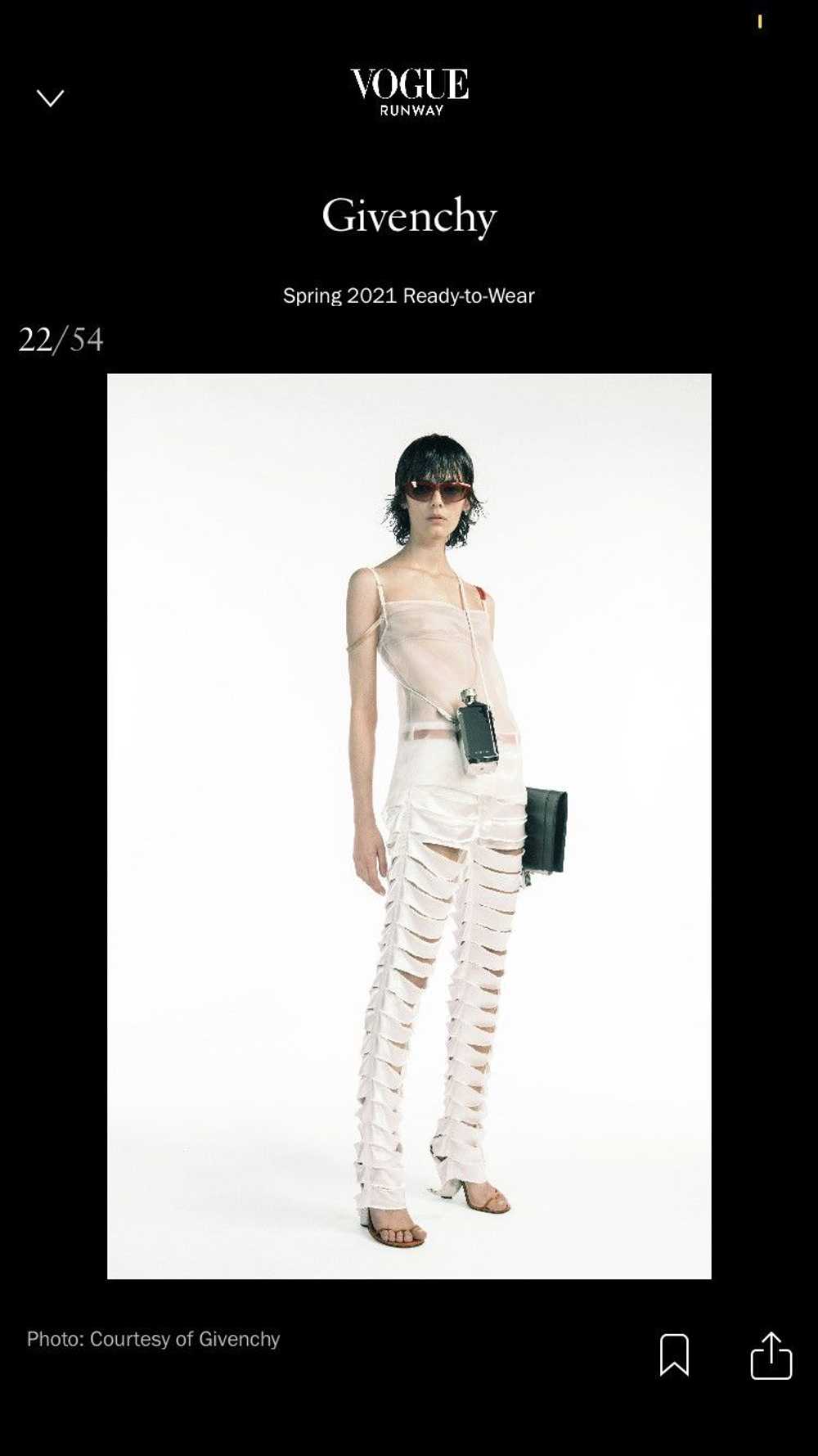 Givenchy SS2021 Sample CUT SLASH PANTS - image 11