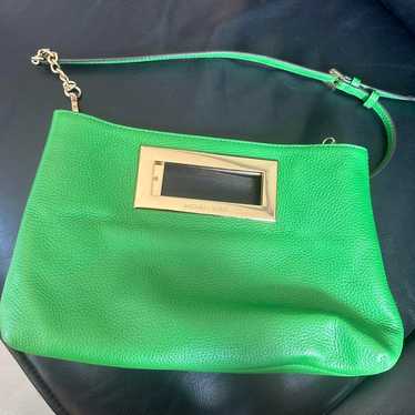 MICHAEL KORS Green Leather Bag.