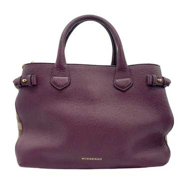 Burberry Banner Purple Leather Shoulder Bag (Pre-… - image 1