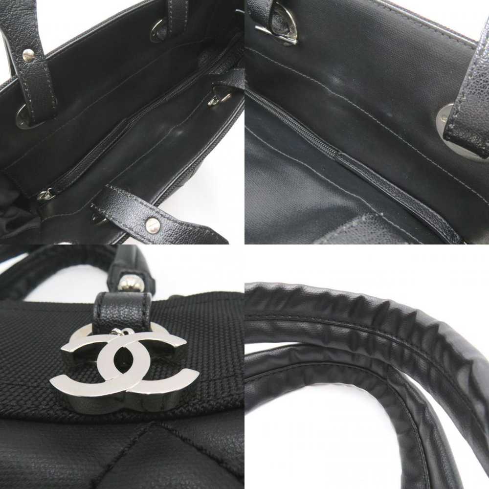 Chanel Paris Biarritz Black Leather Tote Bag (Pre… - image 11