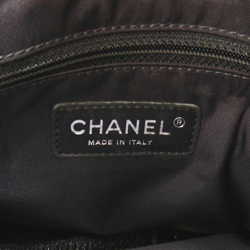 Chanel Paris Biarritz Black Leather Tote Bag (Pre… - image 7