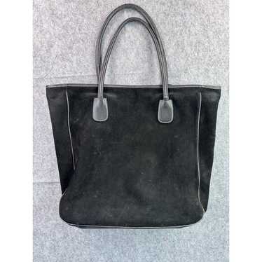 J Crew Berkeley Black Tote in Leather and Suede