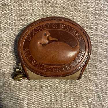 Vintage Leather Dooney and Bourke Big Duck Coin P… - image 1