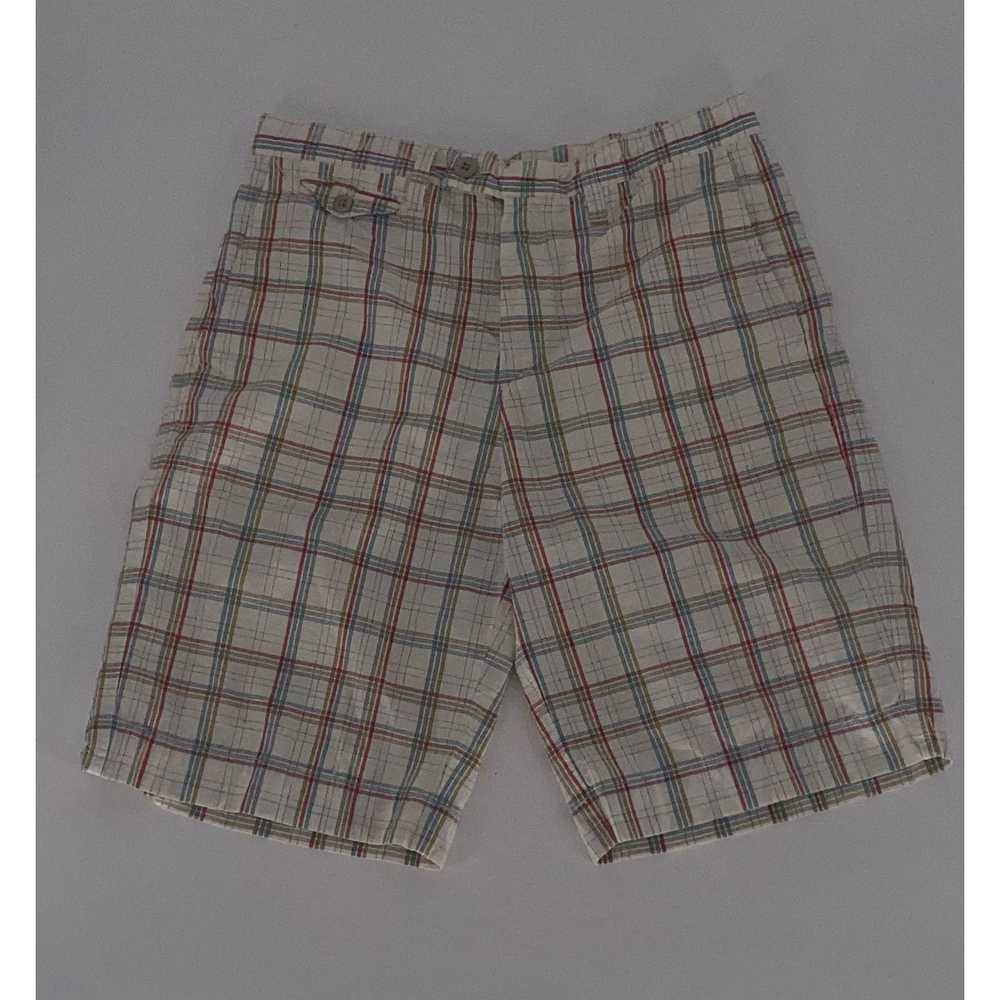 Lacoste Lacoste Mens Plaid Shorts 38” - image 1