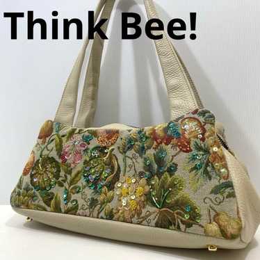 Think Bee! Gobelin weave handbag with fruit and v… - image 1