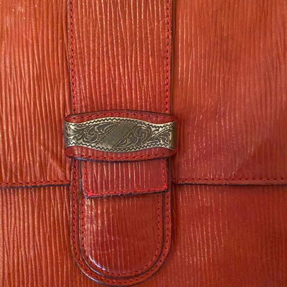 Rare Vintage 1970s Brown Leather Furla Messenger … - image 3